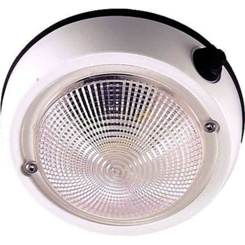 Perko 1253DP2WHT Surface Mount Exterior Dome Light – 5” Globe