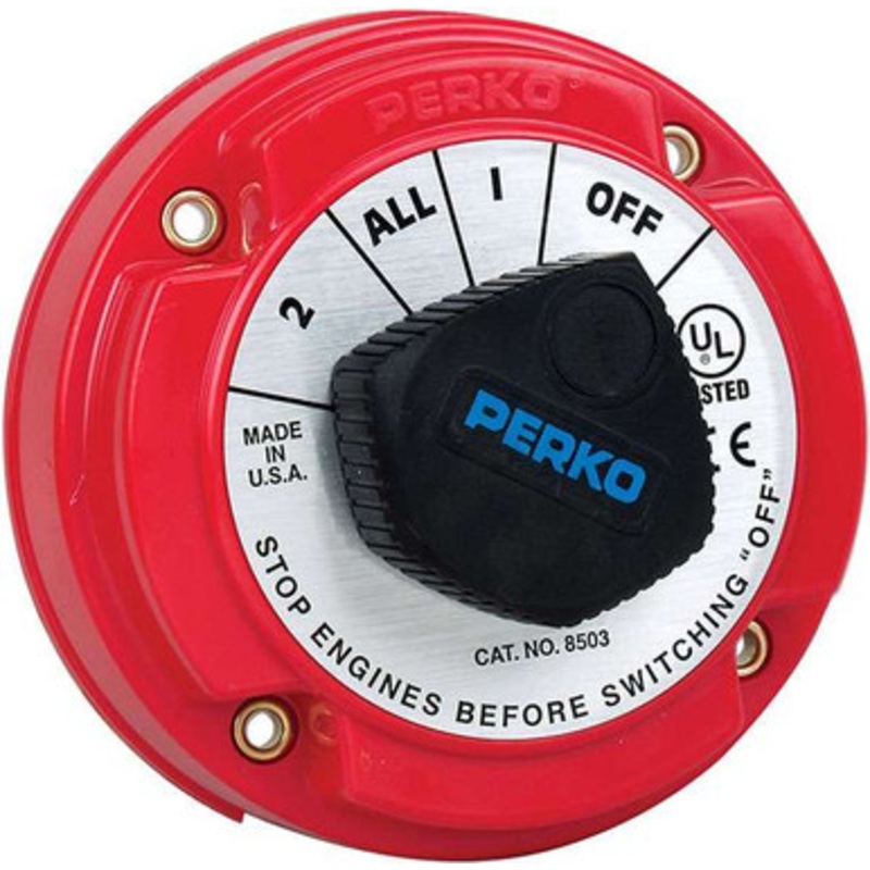 Perko 8503DP Medium Duty Battery Selector Switch w/ Alternator Field Disconnect