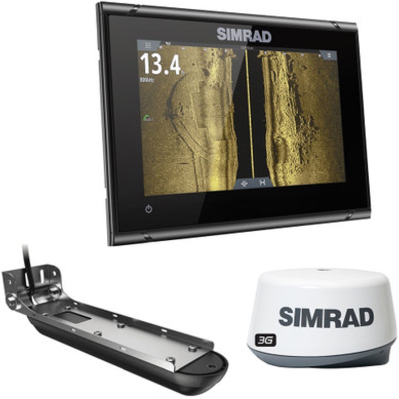 Simrad 000-14869-001 GO7 XSR Combo w/ Active Imaging 3-in-1 Transducer, 3G Radar & US/Canada Navionics+ Chart