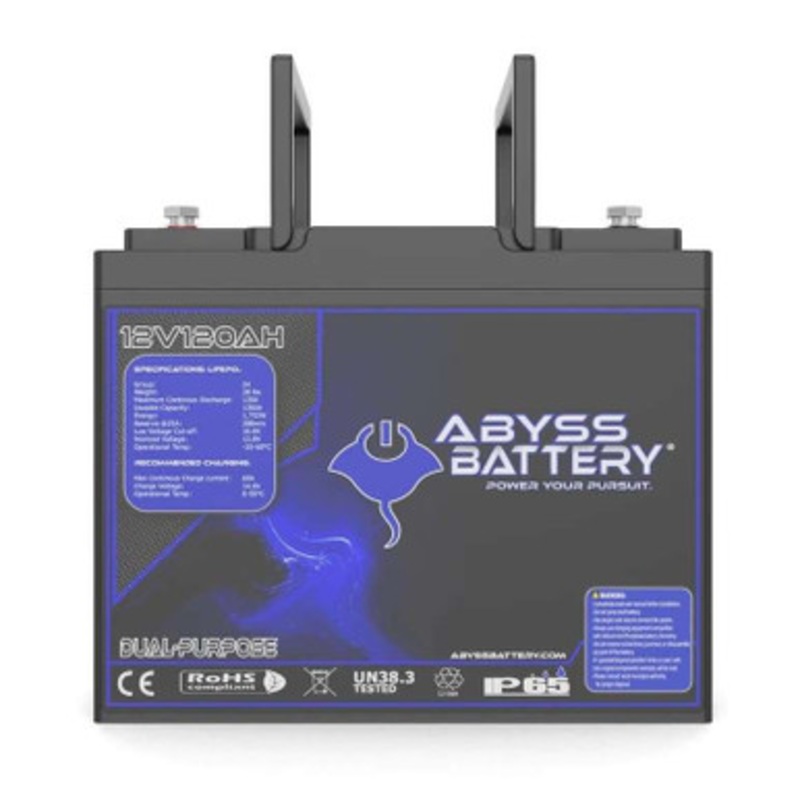 Abyss Battery 12V 120Ah Lithium Dual Purpose Marine Battery