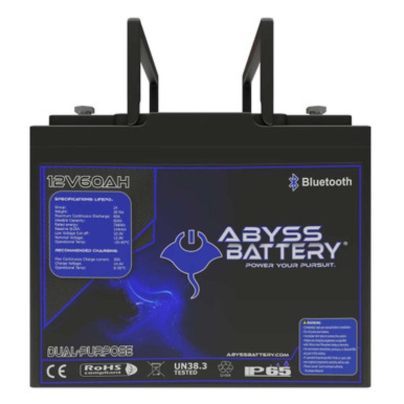 Abyss Battery 12V 60Ah Lithium Dual Purpose Marine Battery