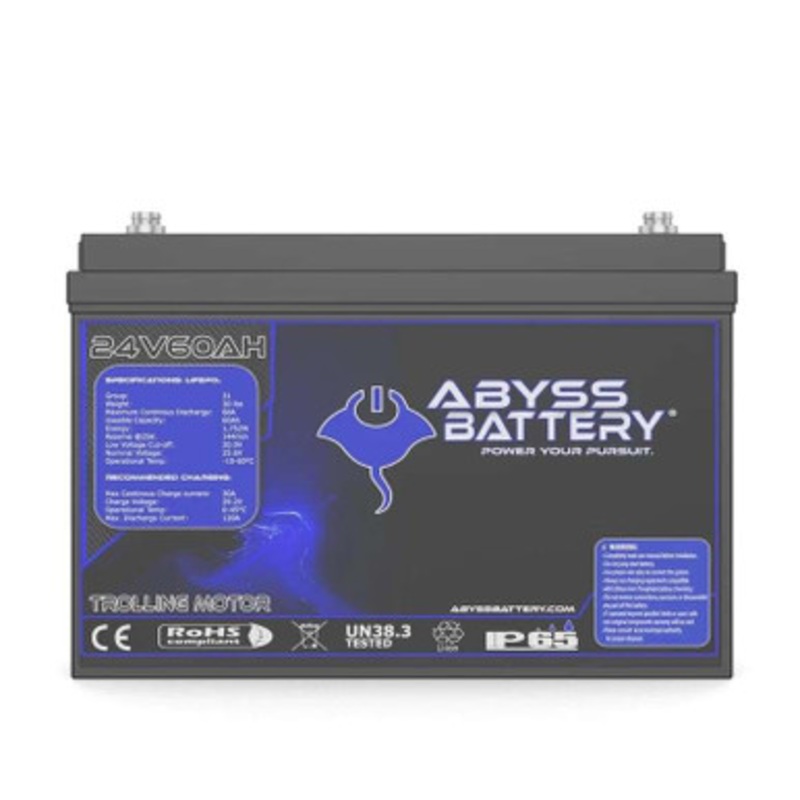 Abyss Battery 24V 60Ah Lithium Trolling Motor Battery