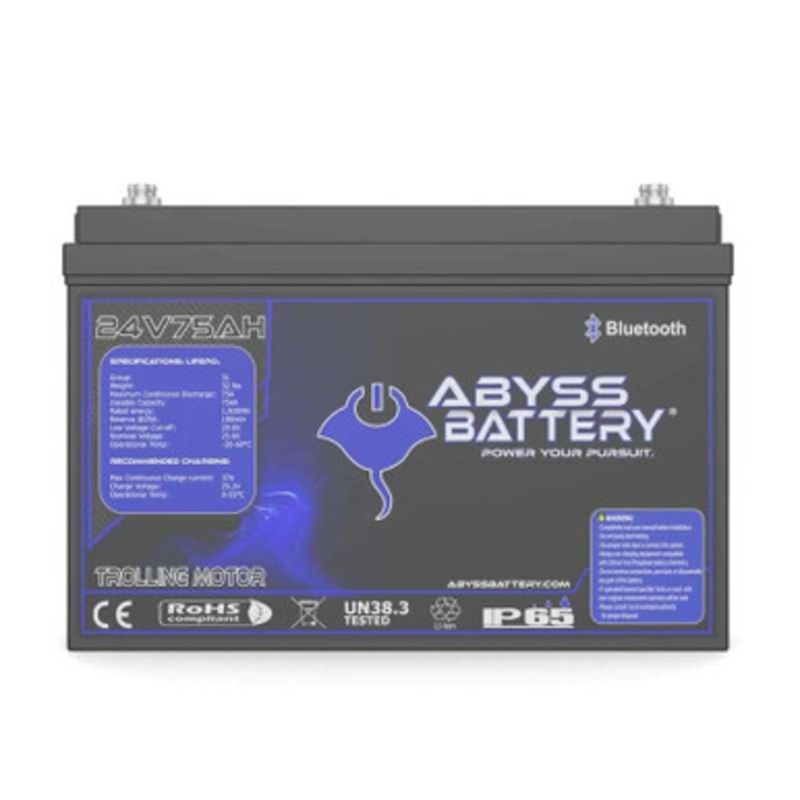 Abyss Battery 24V 75Ah Lithium Trolling Motor Battery