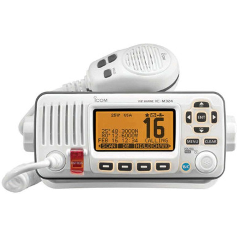 Icom IC-M324 02 Fixed Mount VHF Marine Transceiver – Super White
