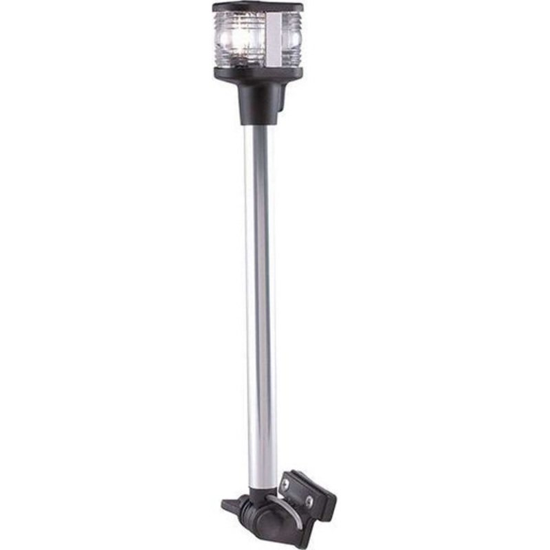 Perko 1181DP0CHR Fold Down Combination Masthead and White All-Round Light – Horizontal Mount