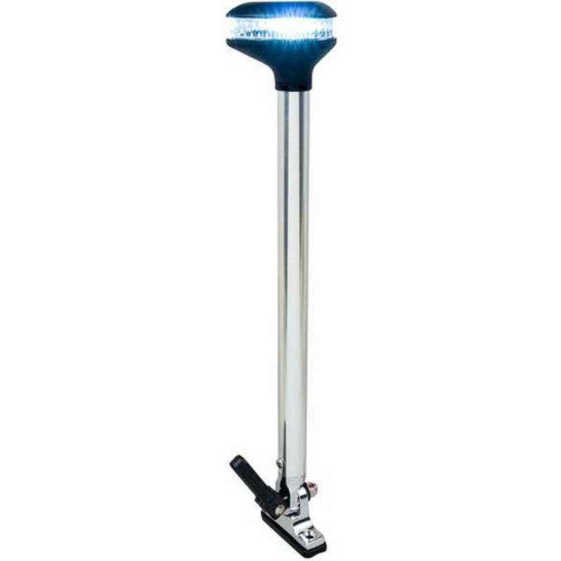 Perko 1642DP0CHR Stealth Series Fold Down All-Round White LED Light w/ Quick Release Lever