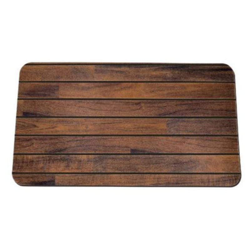 SeaTeak 60015 Teak and Dark Holly Anti-Fatigue Mat – 20 in. x 36 in.