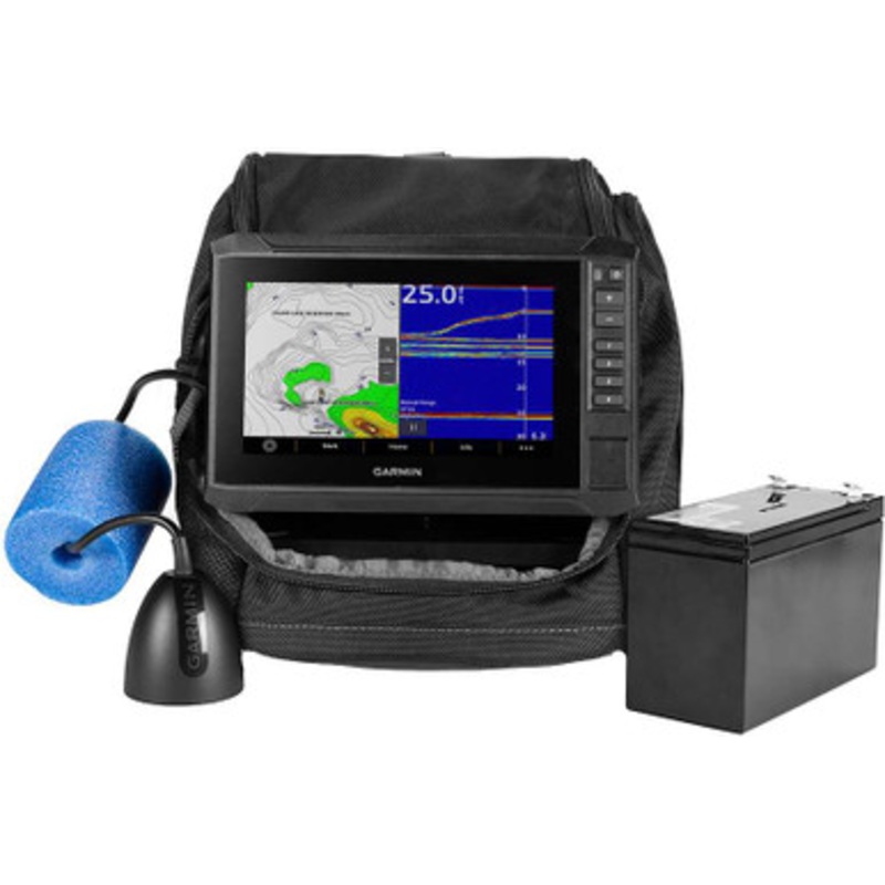 Garmin 010-02684-35 ECHOMAP UHD2 7-Inch sv Ice Fishing Bundle