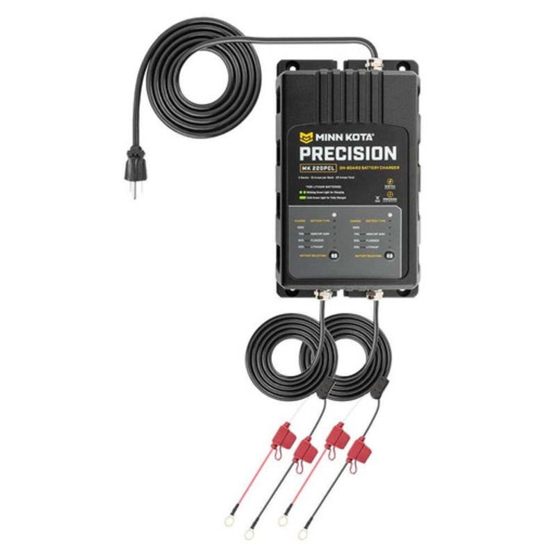 Minn Kota 1832201 On-Board Precision Charger MK-220 PCL 2 Bank x 10 AMP