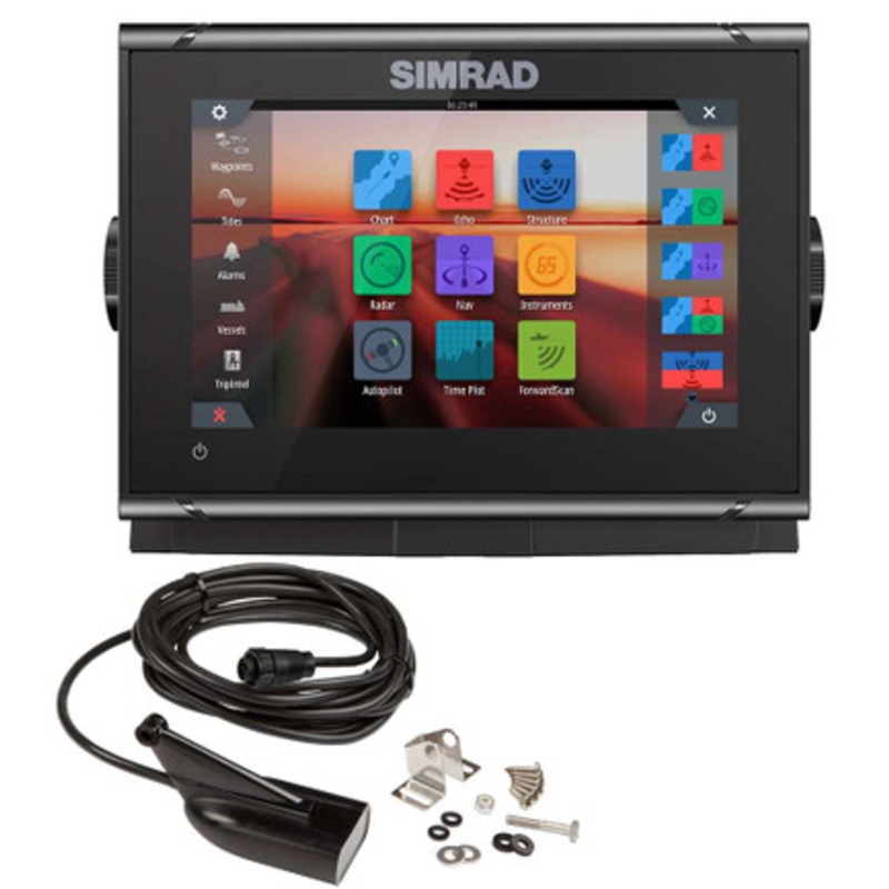 Simrad GO7 XSR Chartplotter/Fishfinder w/HDI Transom Mount Transducer & C-MAP Discover Chart