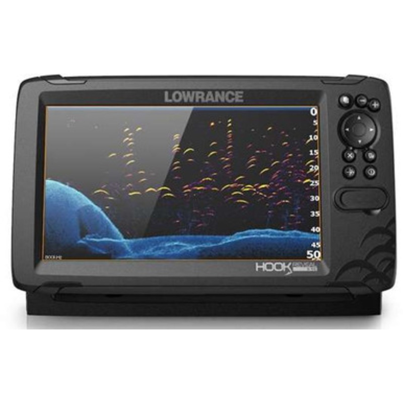 Lowrance HOOK Reveal 9in Combo w/50/200kHz HDI Transom Mount & C-MAP Discover Chart