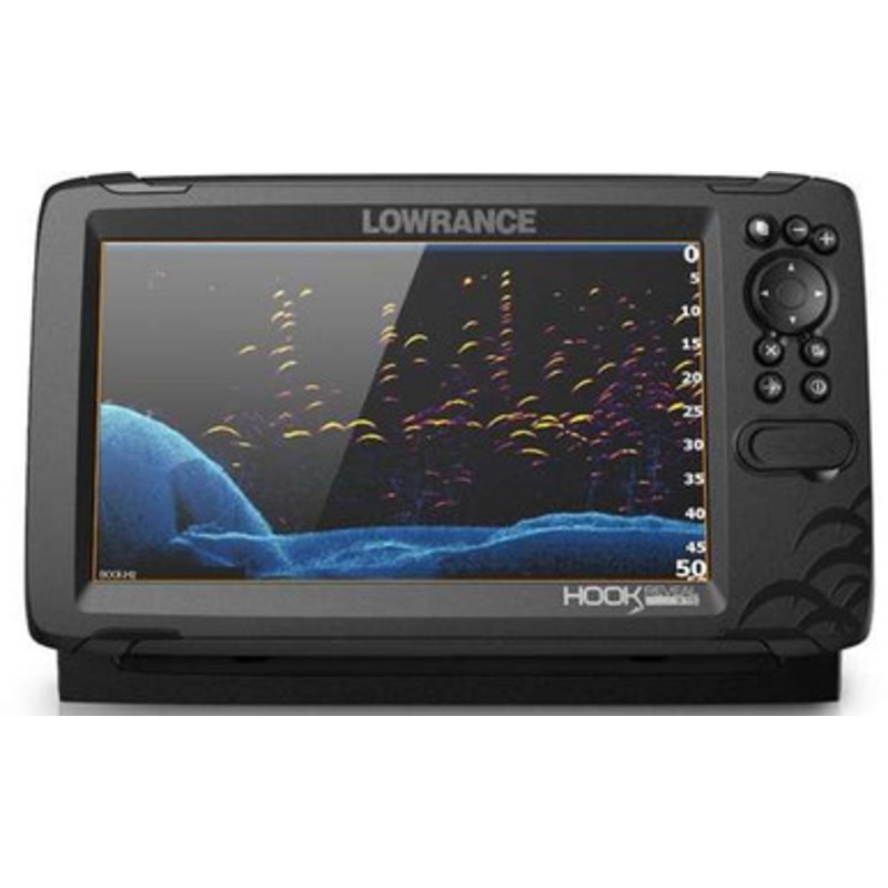 Lowrance HOOK Reveal 9in Combo w/TripleShot Transom Mount & C-MAP Contour+ Card