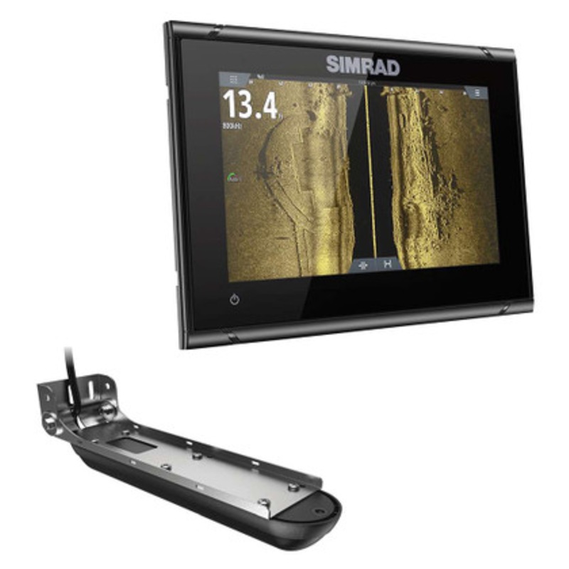 Simrad GO7 XSR Chartplotter/Fishfinder w/Active Imaging 3-in-1 Transom Mount Transducer & C-MAP Disc