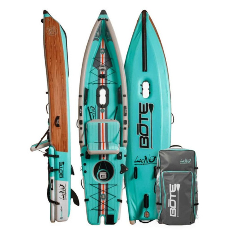 BOTE LONO Aero Inflatable Kayak – 12 ft. 6 in. – Classic Teak