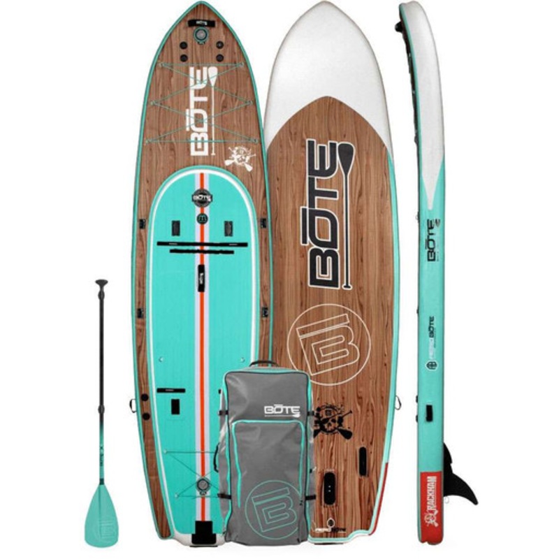 BOTE Rackham Aero Inflatable Paddle Board – 12ft. 4in. – Classic Teak