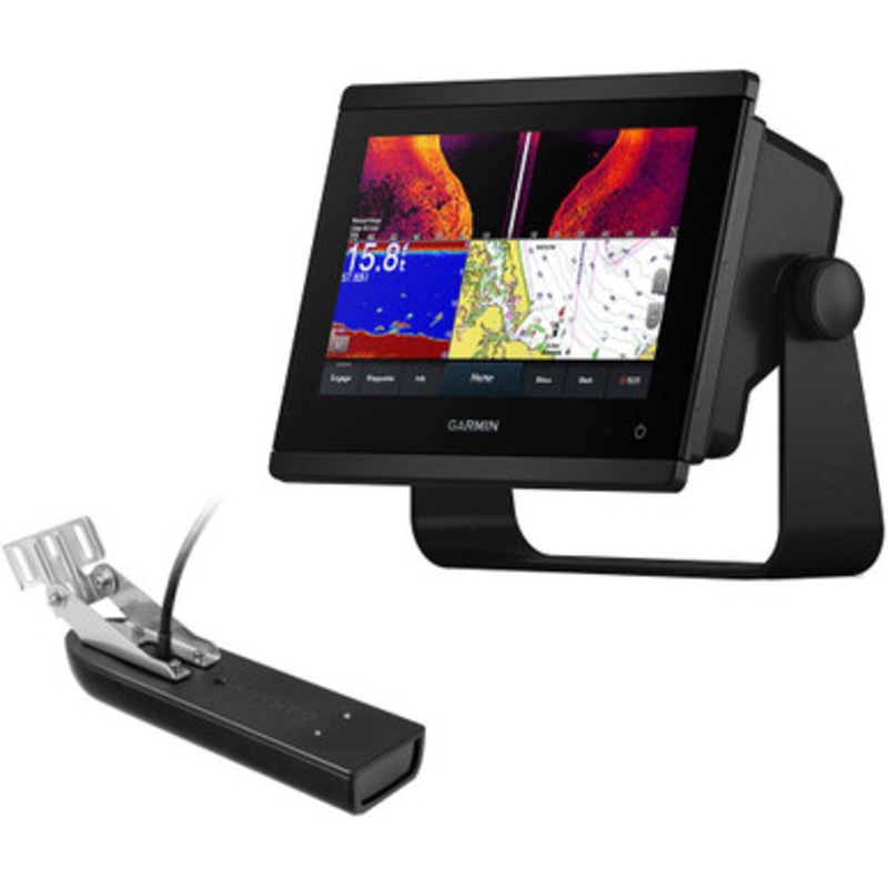 Garmin 010-02365-03/GT23M GPSMAP 743xsv Combo GPS/Fishfinder – Preloaded US+Canada+Bahamas BlueChart g3 – LakeVu g3 w/GT23M-TM