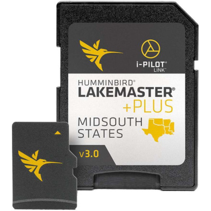 Humminbird 600009-8 LakeMaster Plus Chart – MidSouth States – MicroSD/SD – Version 3