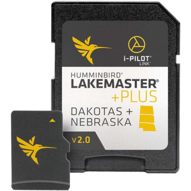 Humminbird 600013-6 LakeMaster Plus Chart – Dakotas + Nebraska – MicroSD/SD – Version 2