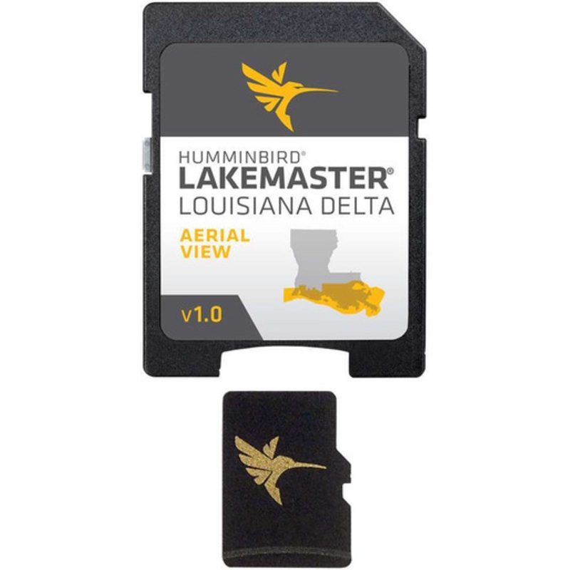 Humminbird 600050-1 LakeMaster Aerial Satellite View Chart – MicroSD/SD – Louisiana Delta