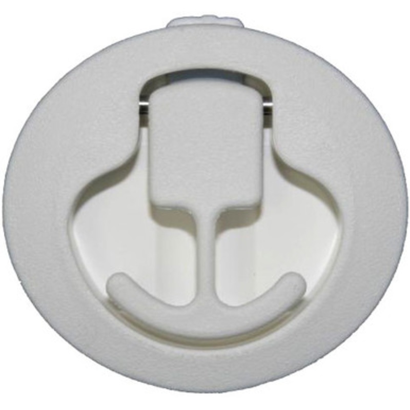 T-H Marine NFSL-5-2-DP Nautical Flush Slam Latch – White – Fits 1-1/16in to 7/8in Lids