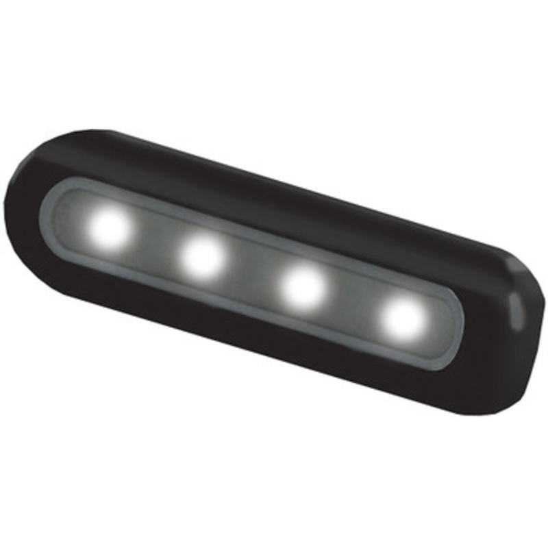 TACO 4-LED Deck Light – Flat Mount – Black Housing