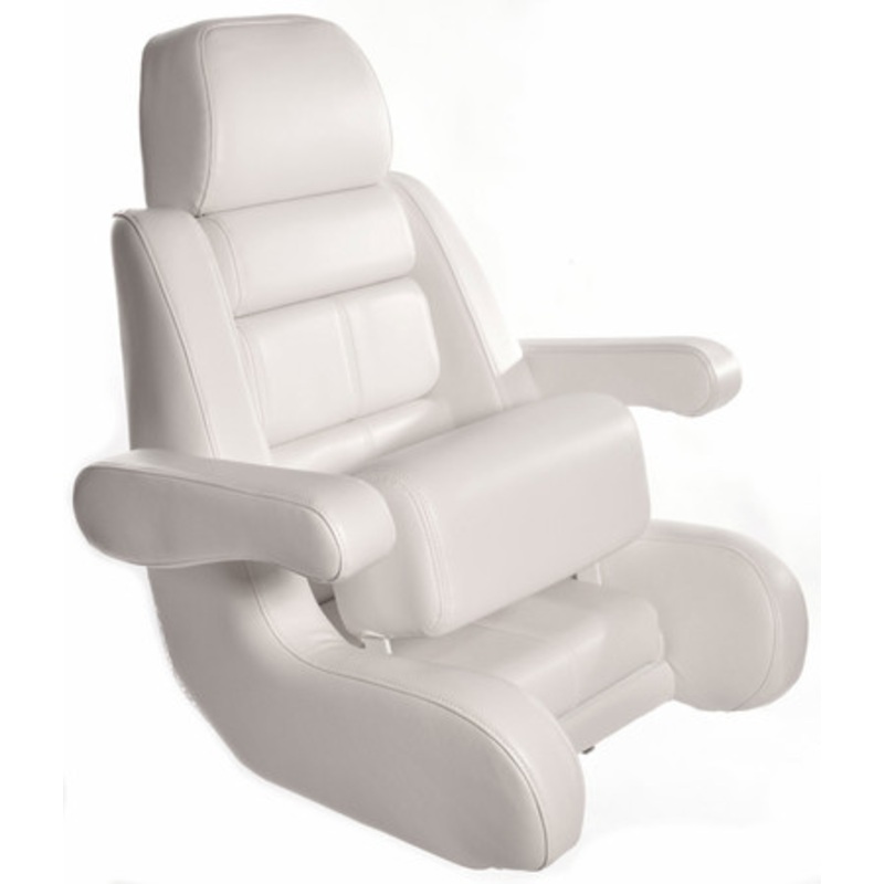 Todd U9705WH-FB 5 Star ”Flip-Up Bolster” Helm Seat Only