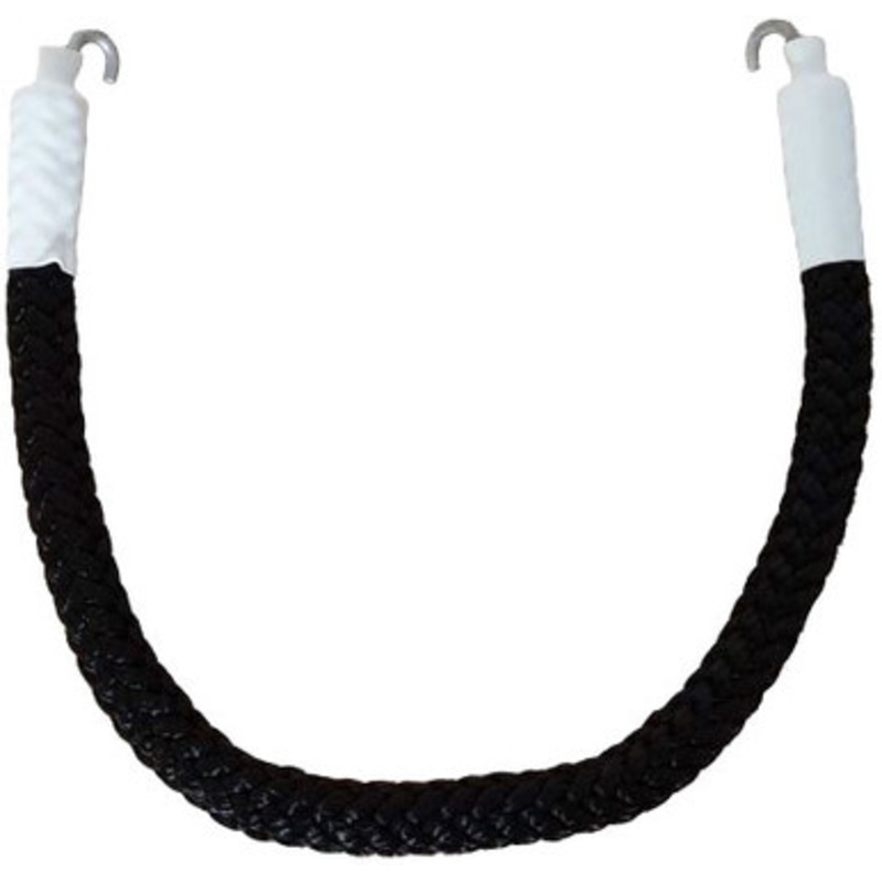 Top Shelf Marine Bucket Rope Handle – Black (White Tubing)