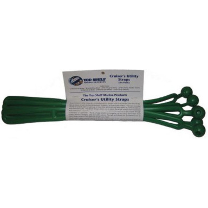Top Shelf Marine Cruiser’s Utility Straps – Green – 6 Pack
