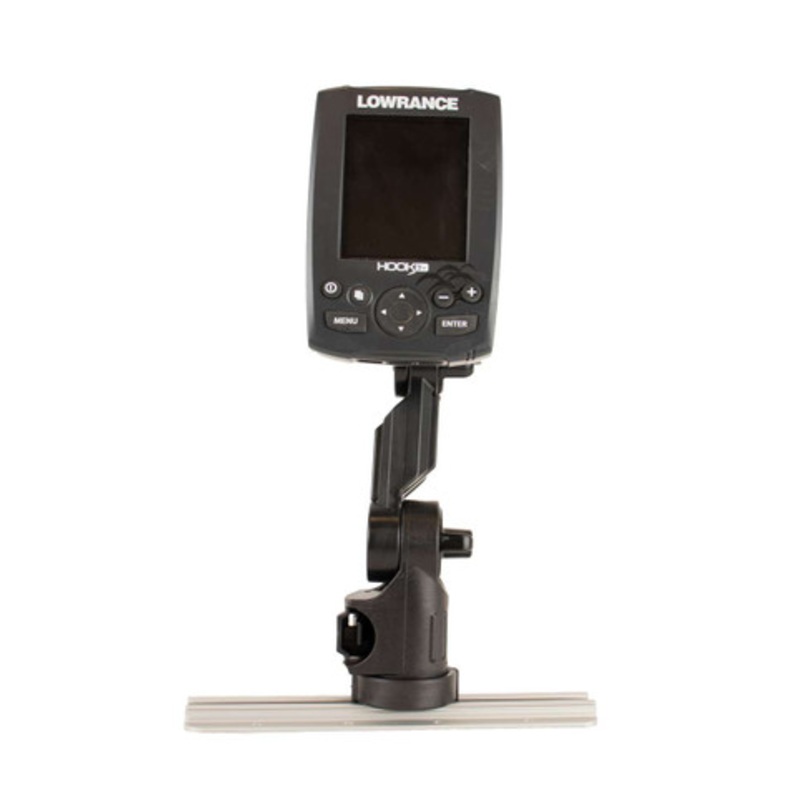 YakAttack Lowrance Fish Finder Mount with Track Mounted LockNLoad Mounting System