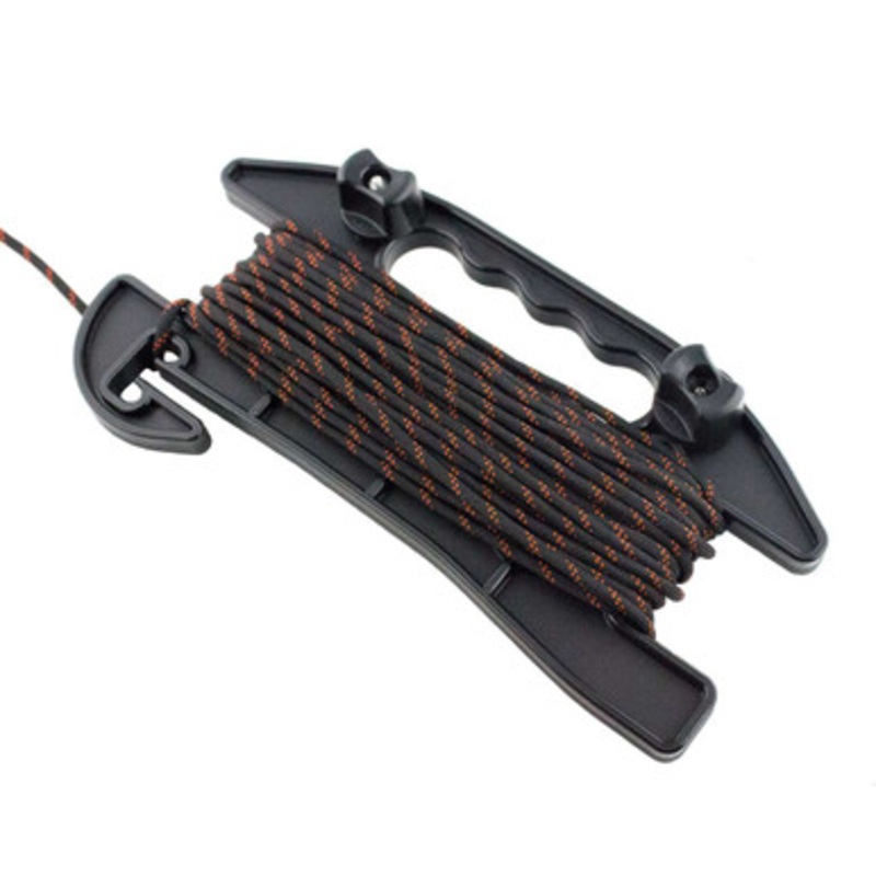 YakAttack SideWinder Anchor Line Reel with Track Hardware and 75 ft. of 550 Paracord
