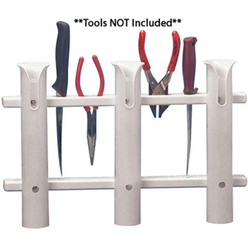 TACO 3-Rod Poly Rod Rack, Deluxe White – P03-063W