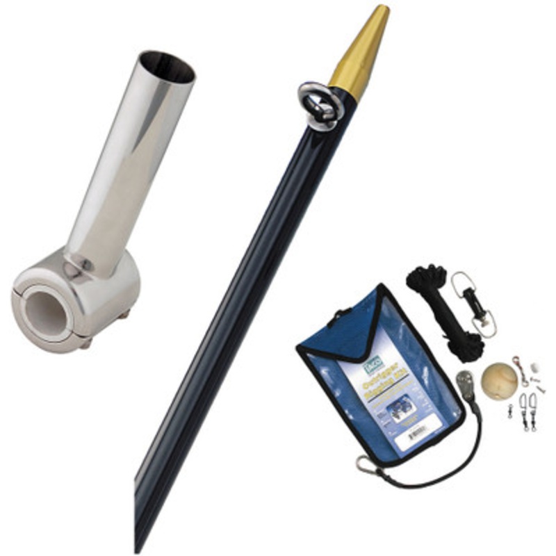 TACO Clamp-On Center Rigger Kit – 8′ Black/Gold Pole & Rigging Kit