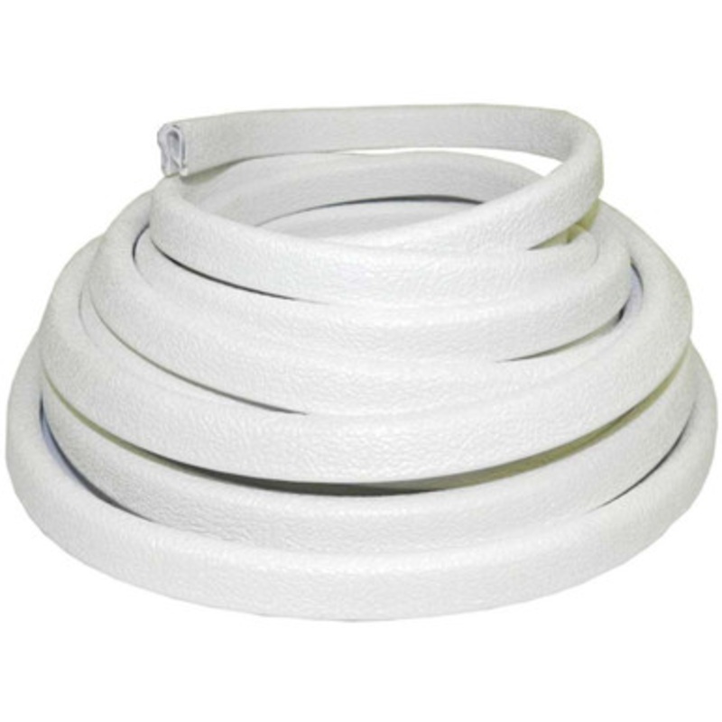TACO V30-1312W25-1 Flexible Vinyl Trim – 3/8 Opening x 5/8W x 25’L – White