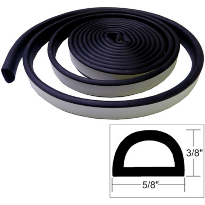 TACO Weather Seal – 10’L x 3/8”H x 5/8”W – Black