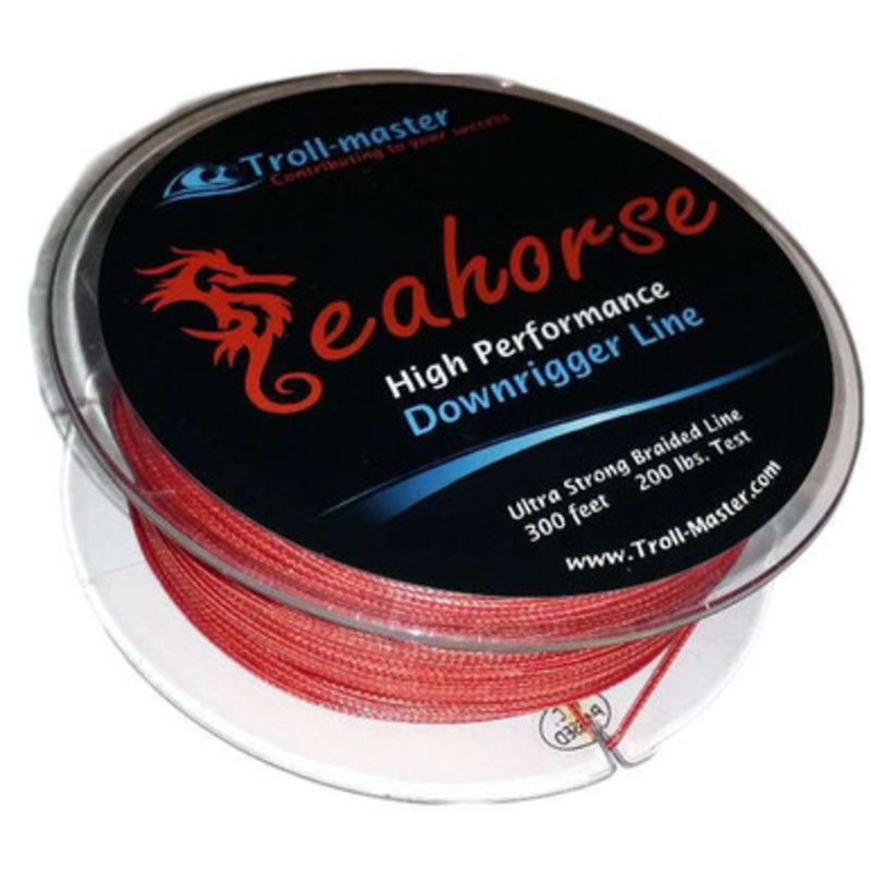 Troll-Master Seahorse Downrigger Braided Line – 300ft – Red