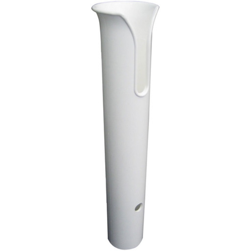 TACO Poly Thru-Bolt Rod Holder w/ Mounting Holes – No Hardware – White