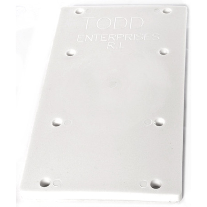 Todd 5202-P Polyethylene Mounting Plate – White Only