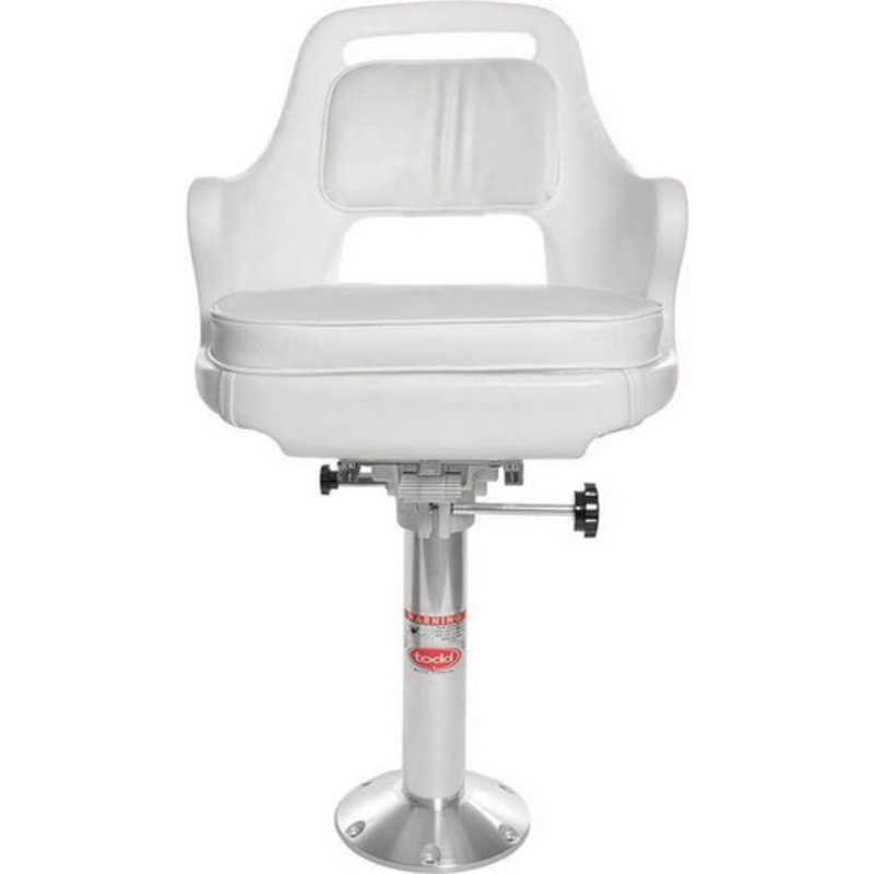 Todd 7550 Chesapeake Helm Seat, Cushion, Slider & Pedestal Package (#500)