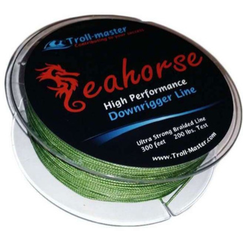 Troll-Master Seahorse Downrigger Braided Line – 300ft – Green
