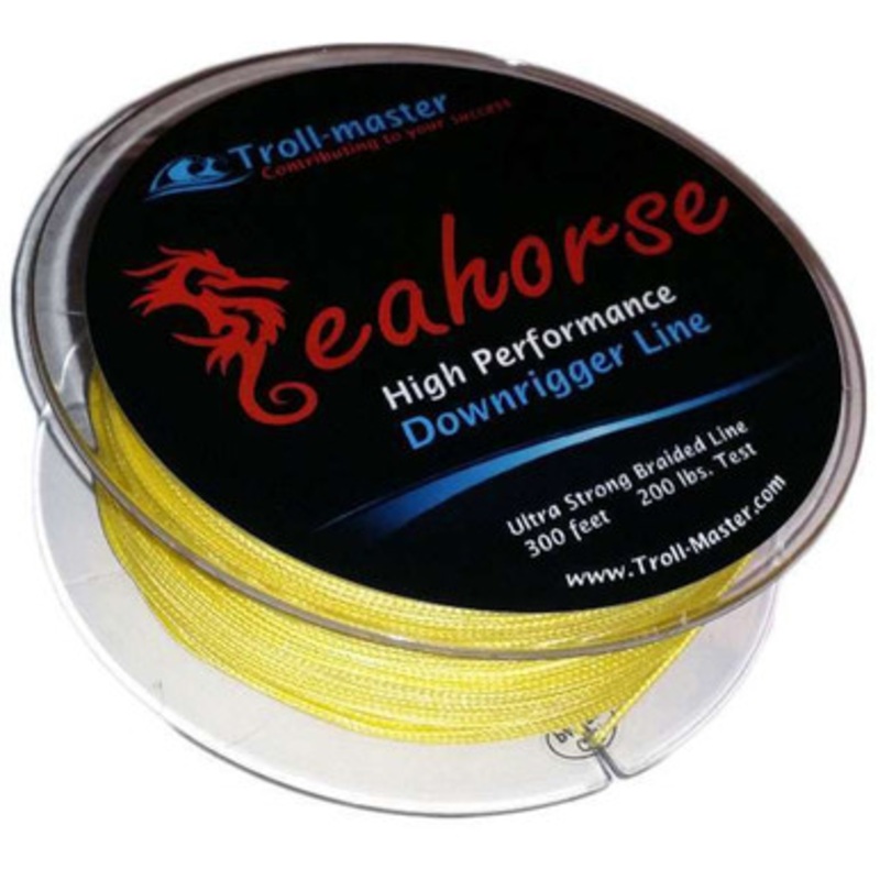 Troll-Master Seahorse Downrigger Braided Line – 300ft – Yellow