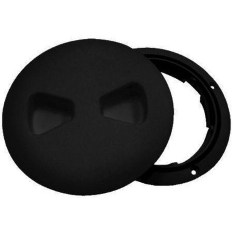 T-H Marine DPSLP-4-1-DP Sure-Seal Deck Plate – Twist Out – Low Profile – 4in Diameter – Black