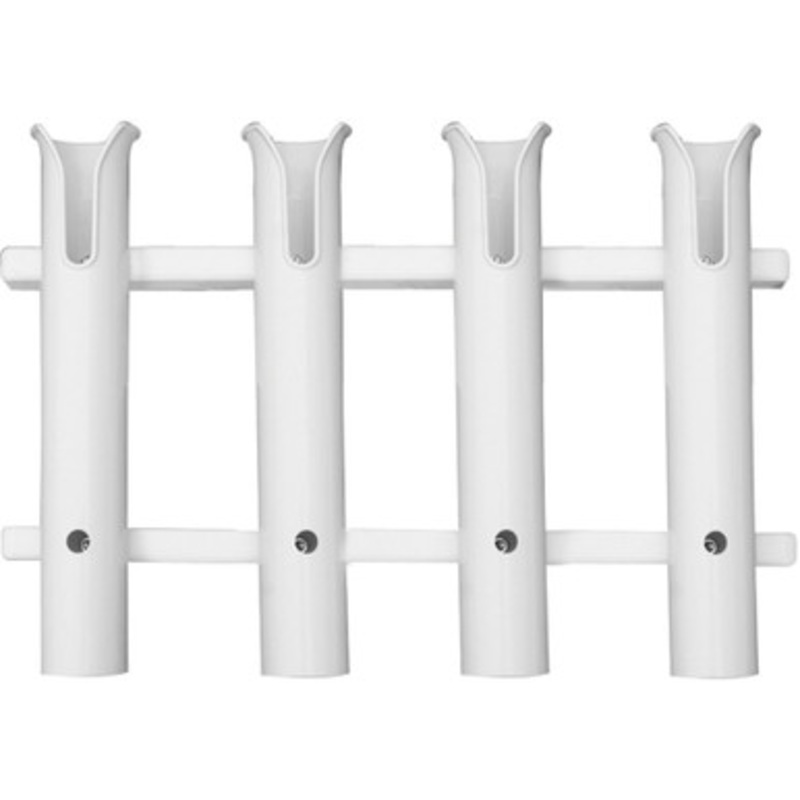 TACO 4-Rod Poly Rod Rack, Deluxe White – P03-064W
