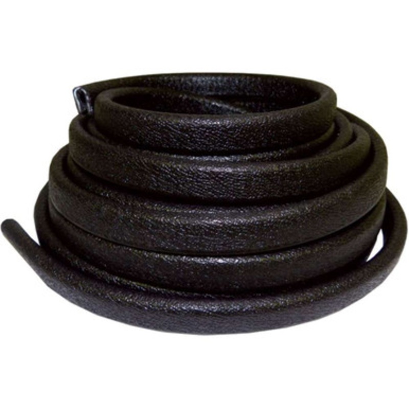 TACO Flexible Vinyl Trim – 1/4” Opening x 1/2”W x 25’L – Black