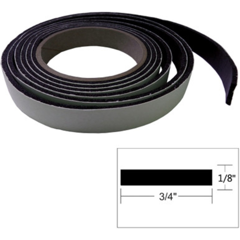 TACO Hatch Tape – 8’L x 1/8”H x 3/4”W – Black