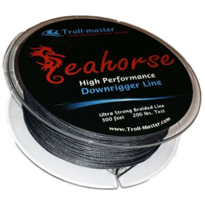 Troll-Master Seahorse Downrigger Braided Line – 300ft – Black