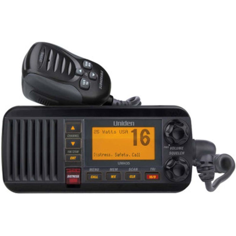 Uniden UM435BK Fixed Mount VHF Radio – Black