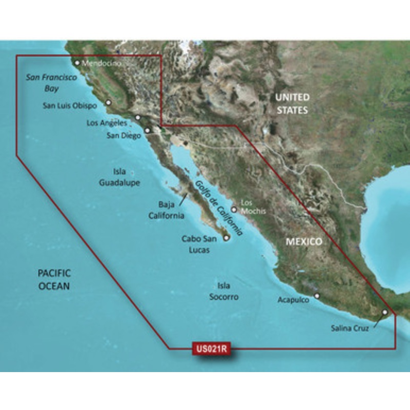 Garmin HXUS021R BlueChart g2 HD – California-Mexico – microSD/SD