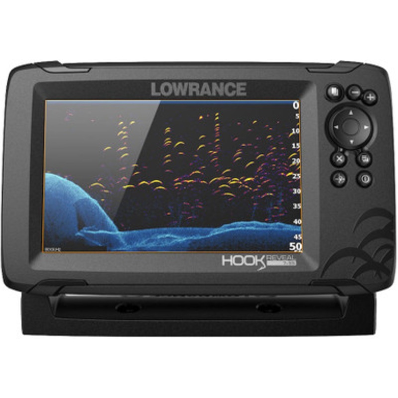Lowrance 000-15514-001 HOOK Reveal 7x Fishfinder w/ SplitShot Transom Mount Transducer